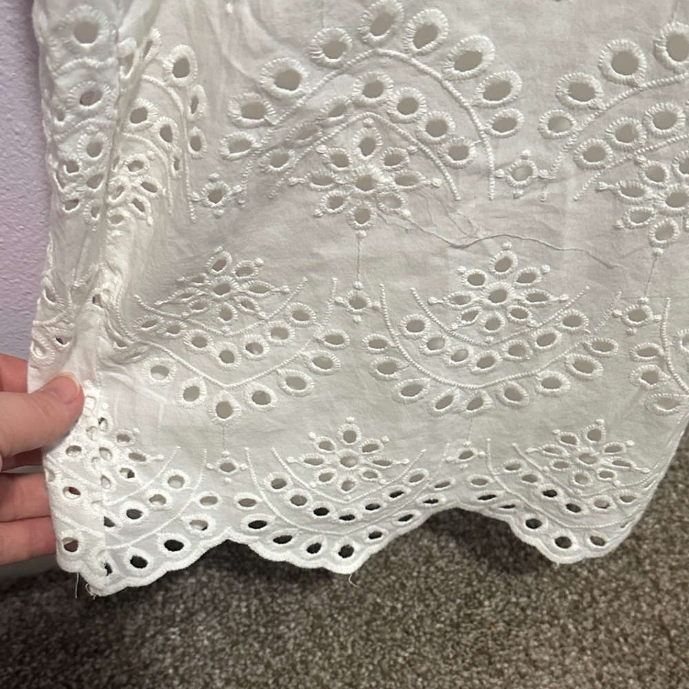 Topshop White Eyelet Jumpsuit - Picture 10 of 16